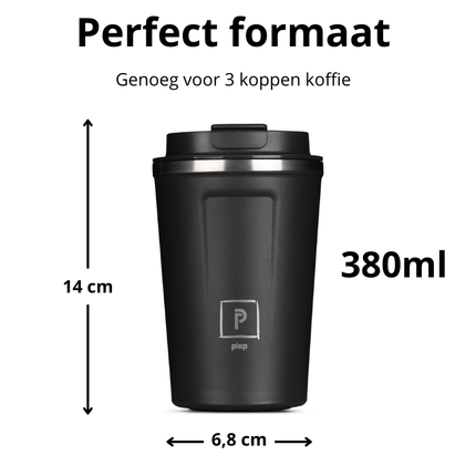 PIEP® Thermosbeker Zwart